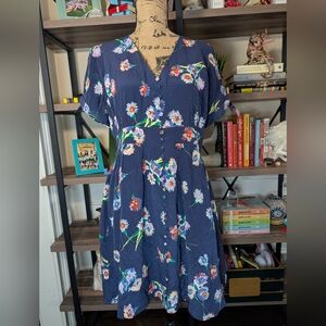 Floral Button-Down Dress